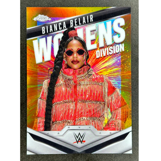 Bianca Belair 2025 Chrome Women's Division Gold 36/50 #WD-BIA