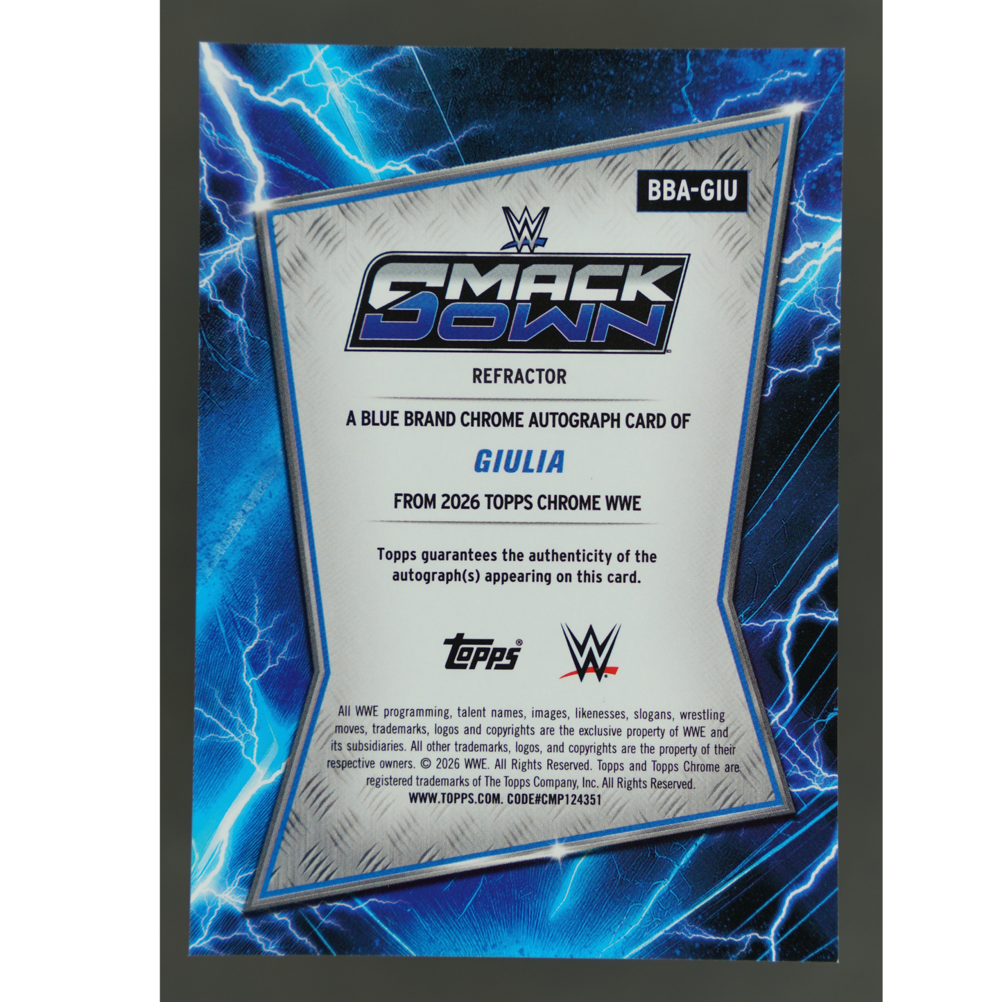 Giulia 2026 Chrome Blue Brand Auto Refractor #BBA-GIU