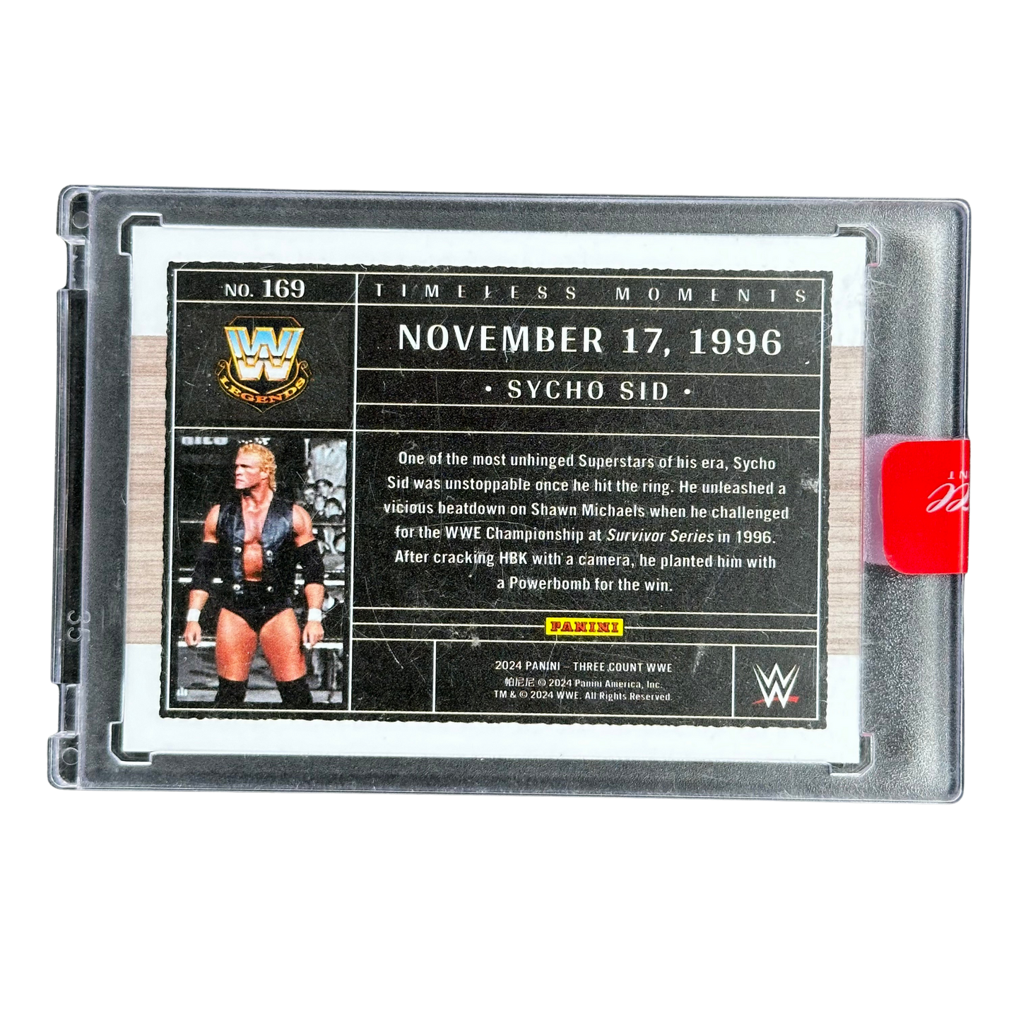 Sycho Sid 2024 Three Count Timeless Moments 33/40 #169