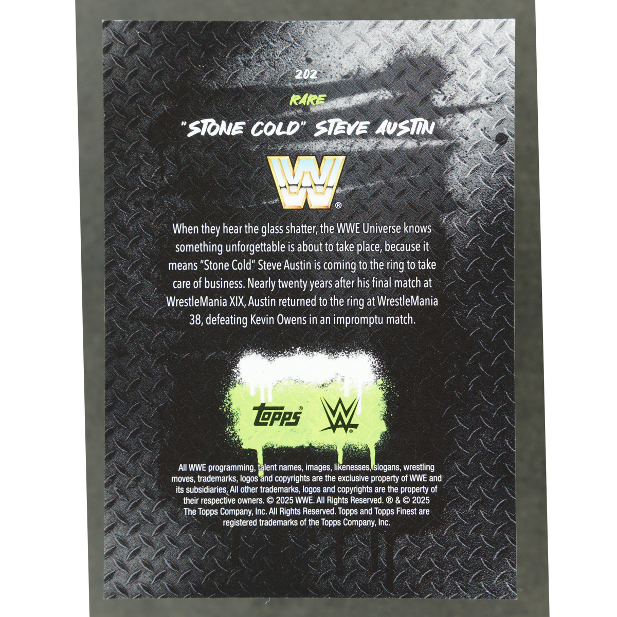"Stone Cold" Steve Austin 2025 Finest 12/20 Rare #202