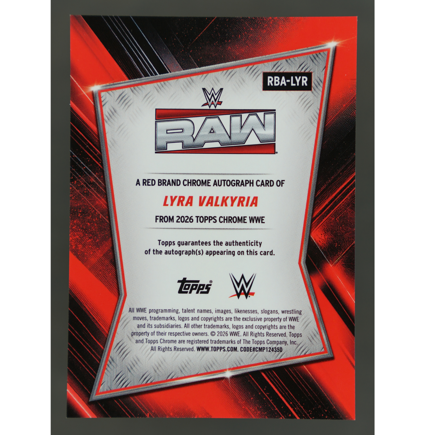 Lyra Valkyria 2026 Chrome Red Brand Auto #RBA-LYR