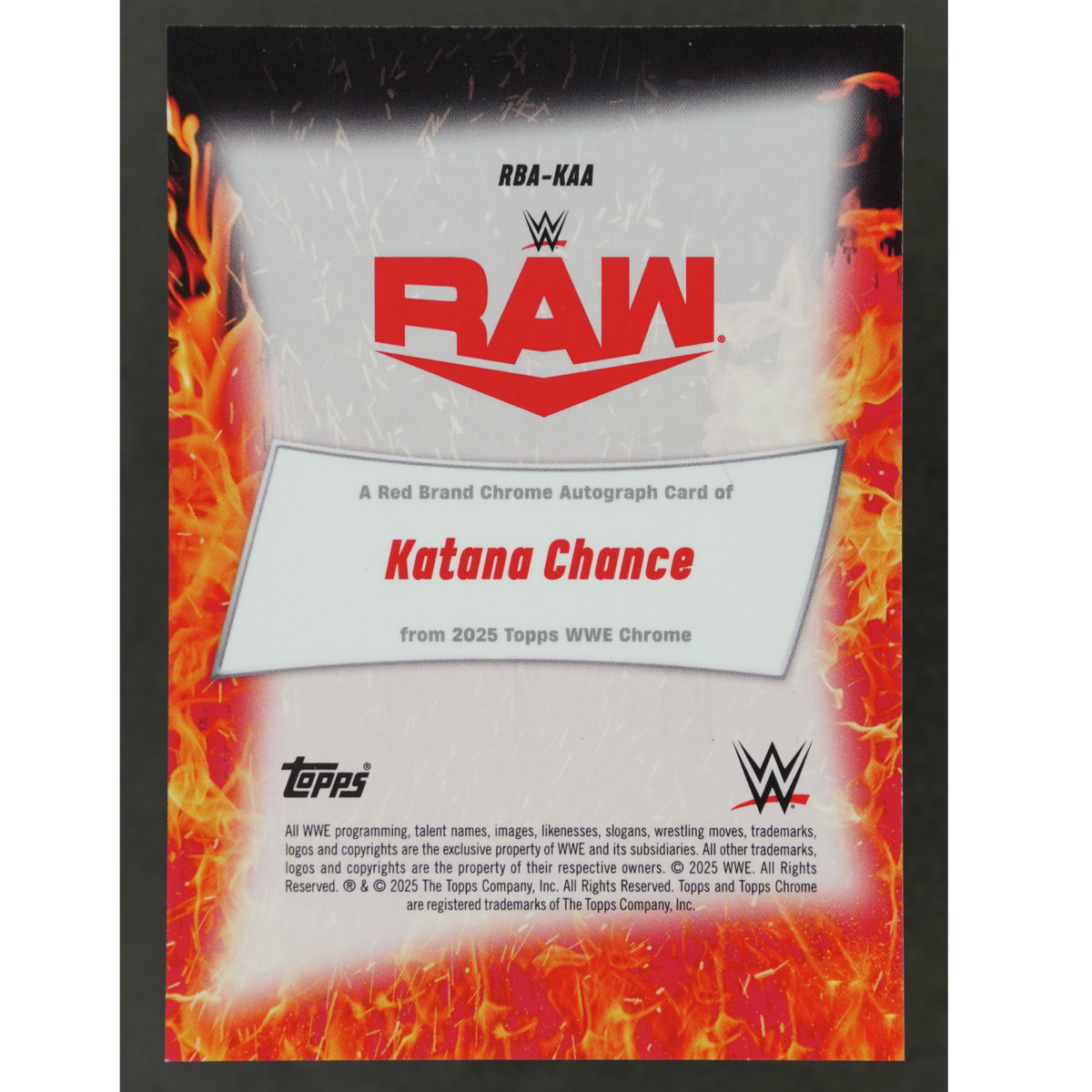 Katana Chance 2025 Chrome Red Brand Auto 3/5 #RBA-KAA