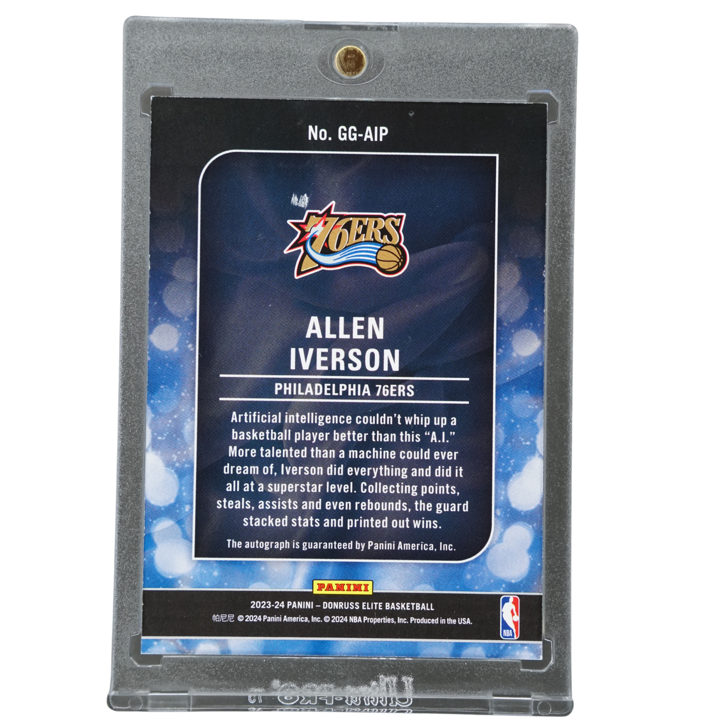 Allen Iverson 2023 Elite Genregraphs Auto 2/25 #GG-AIP