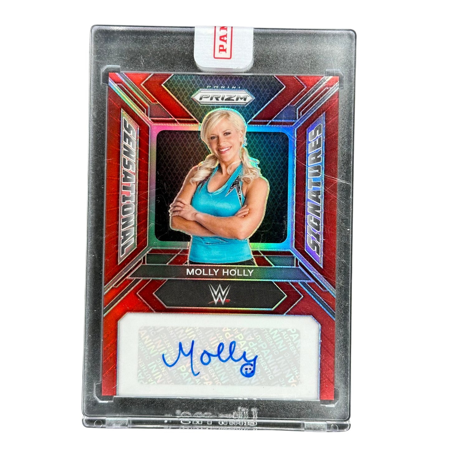 Molly Holly 2024 Prizm Red Sensational Signatures Auto 33/99 #SS-MOL