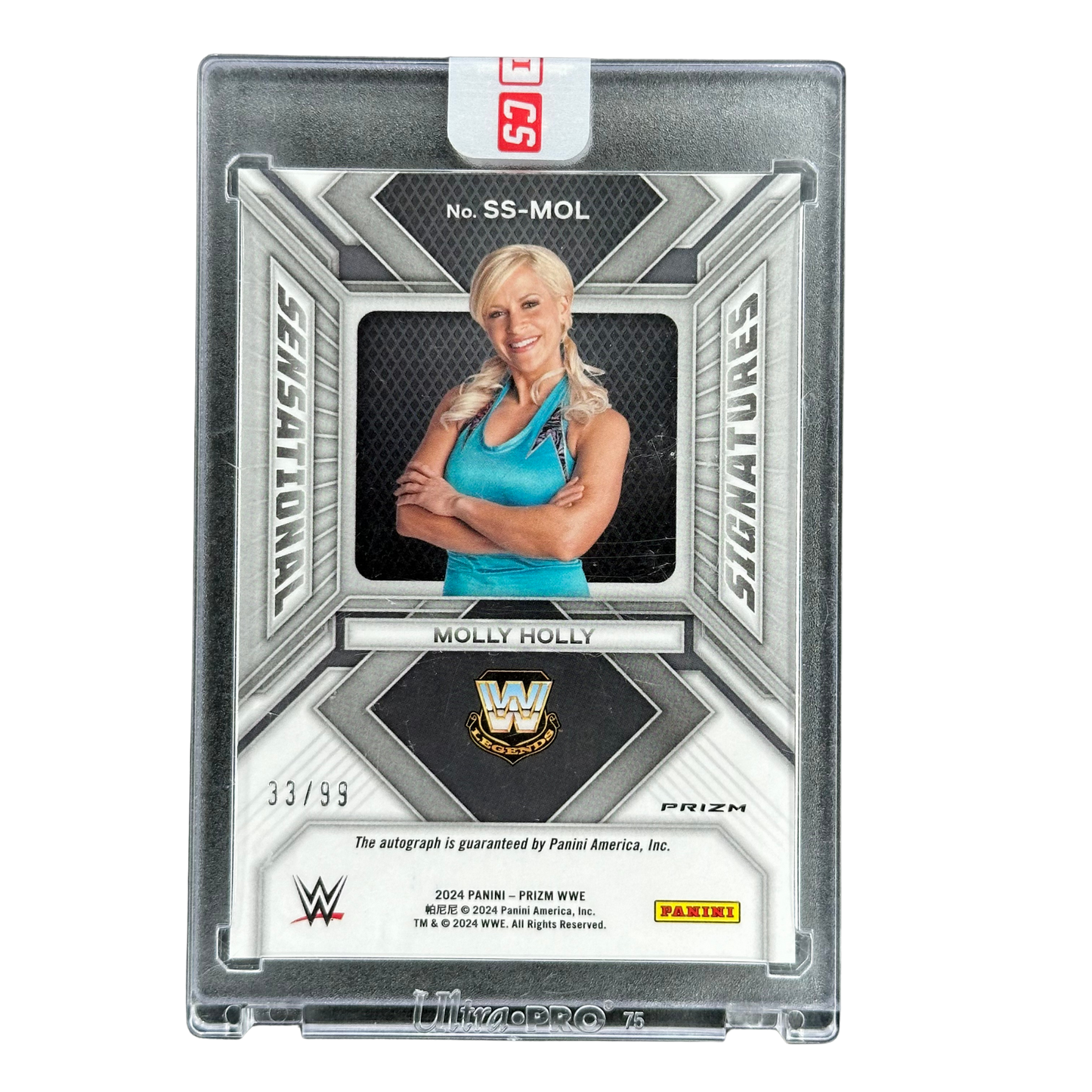 Molly Holly 2024 Prizm Red Sensational Signatures Auto 33/99 #SS-MOL