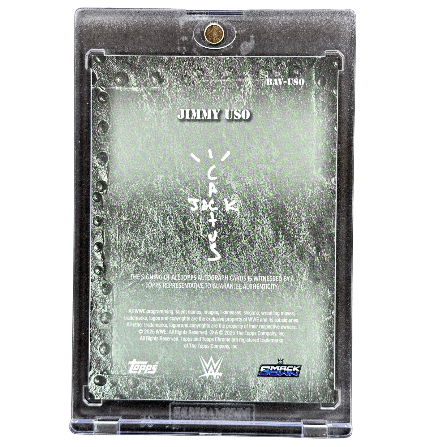 Jimmy Uso 2025 Cactus Jack Auto #BAV-USO