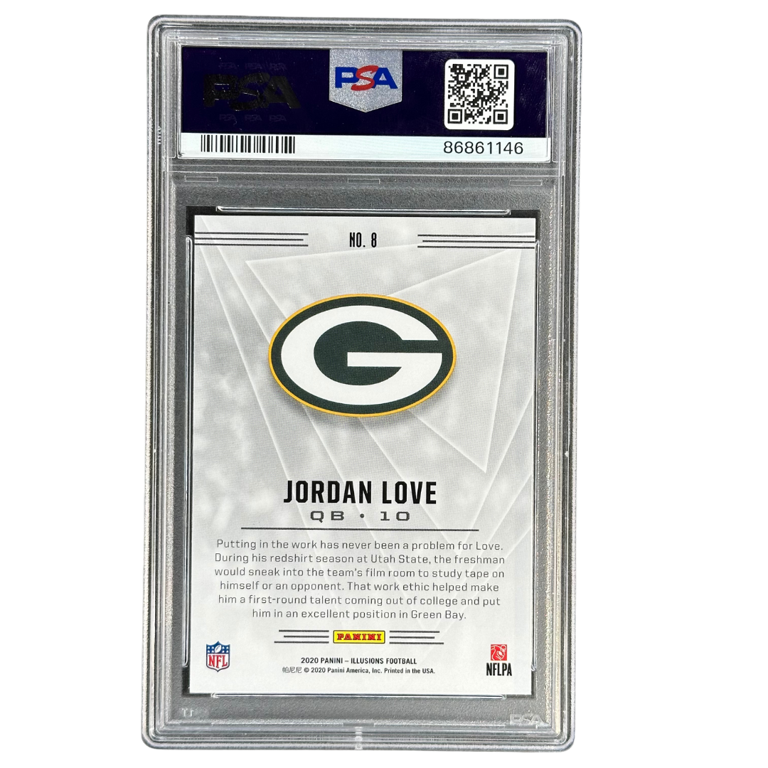 Jordan Love 2020 Illusions Retail RC Rookie Card PSA 10 #8