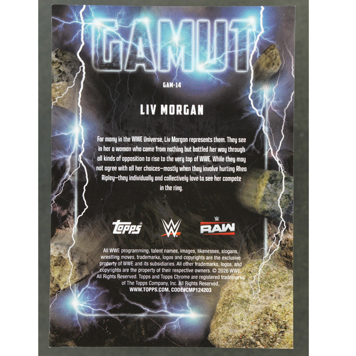 Liv Morgan 2026 Chrome Gamut #GAM-14