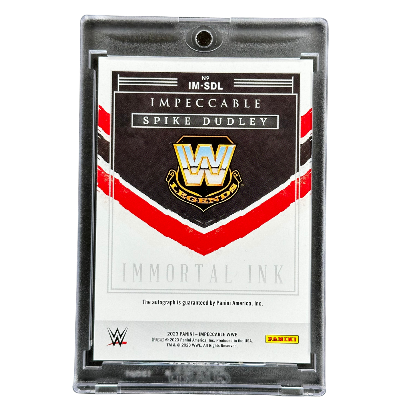 Spike Dudley 2023 Impeccable Immortal Ink Auto 22/99 #IM-SDL