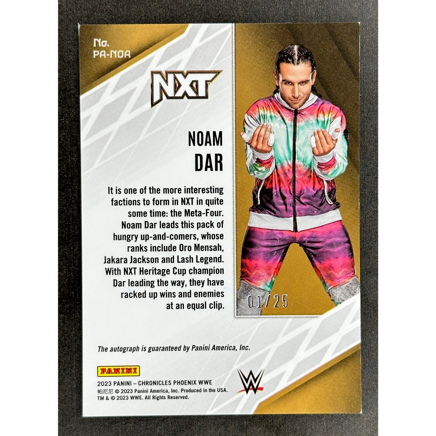 Noam Dar 2023 Chronicles Phoenix Mojo Auto 1/25 #PA-NOA