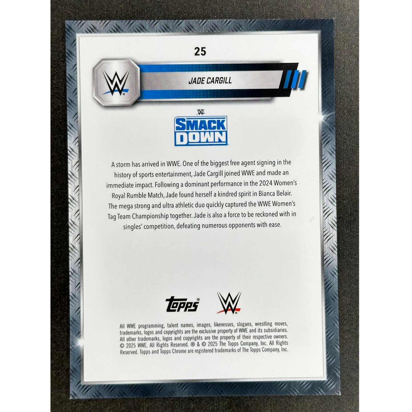 Jade Cargill 2025 Chrome Gold 16/50 #25