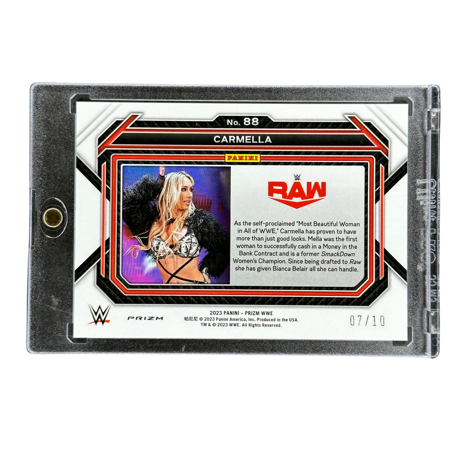 Carmella 2023 Prizm Gold 7/10 #88