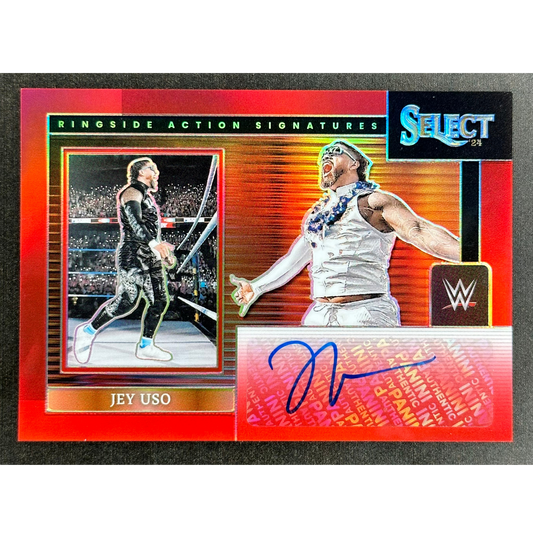 Jey Uso 2024 Select Ringside Action Signature Auto 30/99 #RA-JYU