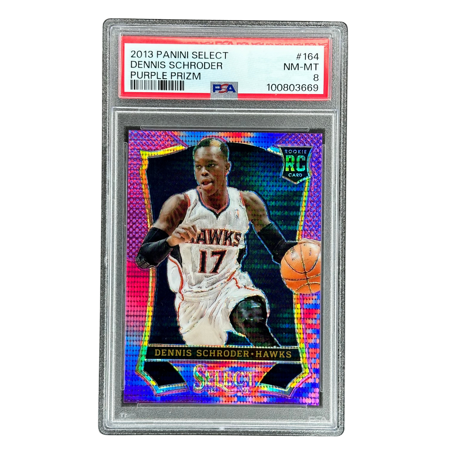 Dennis Schröder 2013 Select Purple 67/99 RC Rookie Card PSA 8 #164