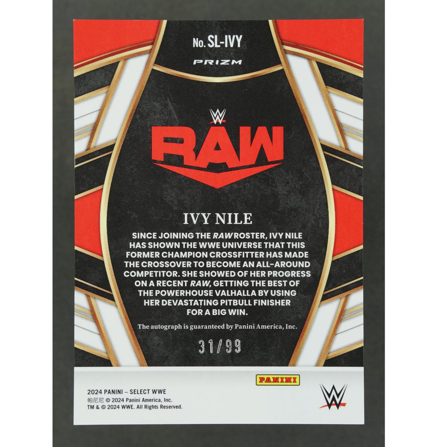 Ivy Nile 2024 Select Red Auto 31/99 #SL-IVY