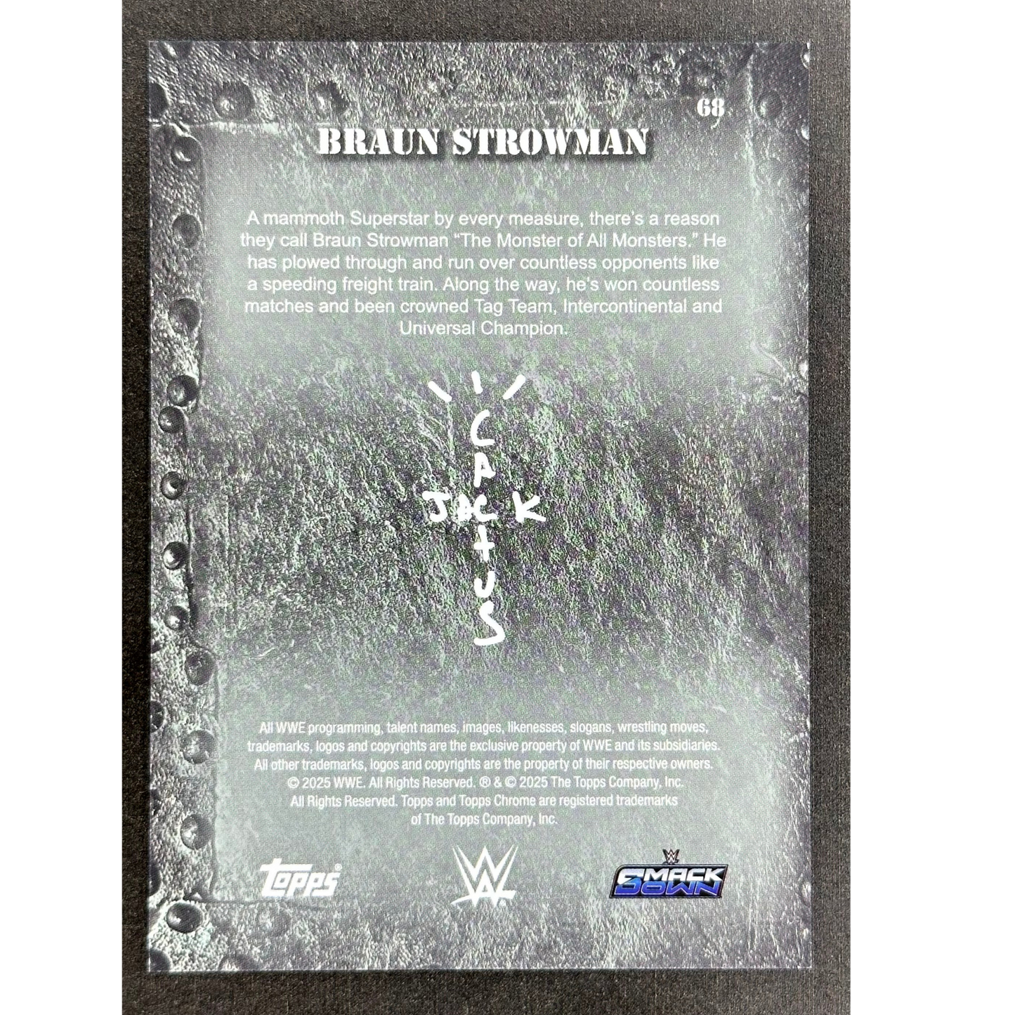 Braun Strowman 2025 Cactus Jack 17/41 #68