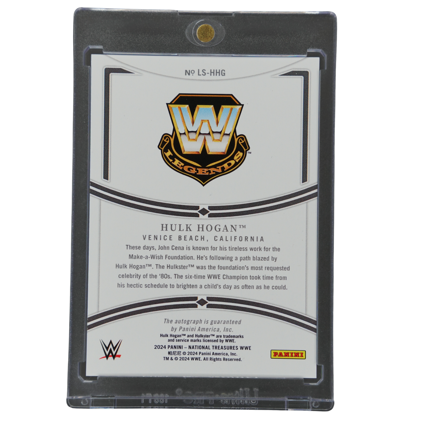 Hulk Hogan 2024 National Treasures Auto 44/99 #LS-HHG