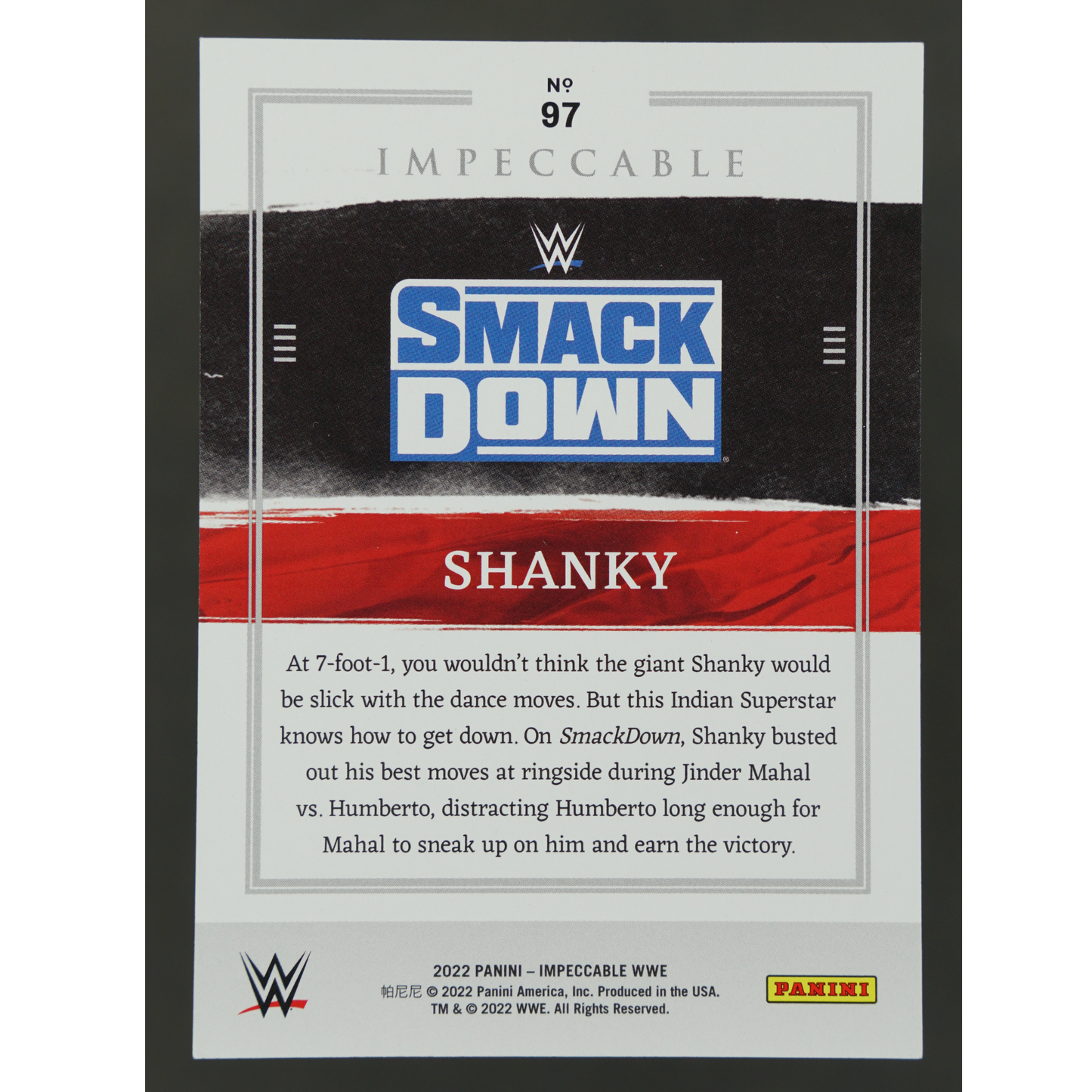 Shanky 2022 Impeccable RC 15/49 #97