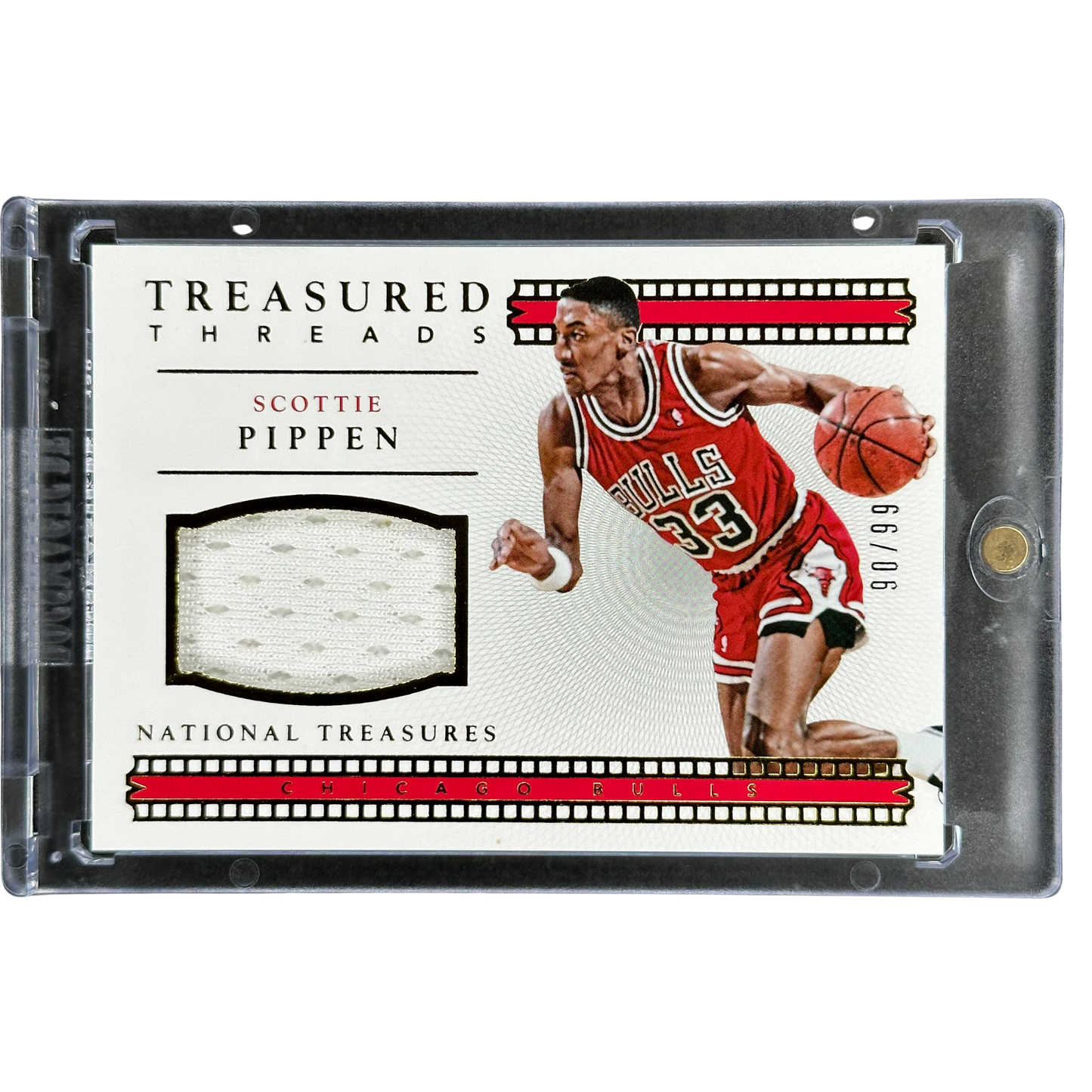 Scottie Pippen 2015 National Treasures Treasured Threads Jersey 90/99 #24
