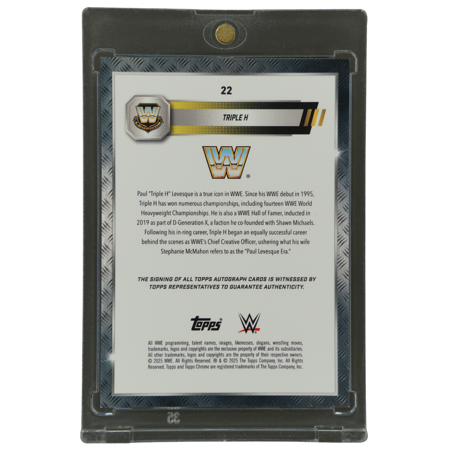 Triple H 2025 Chrome Red Auto 1/5 #22