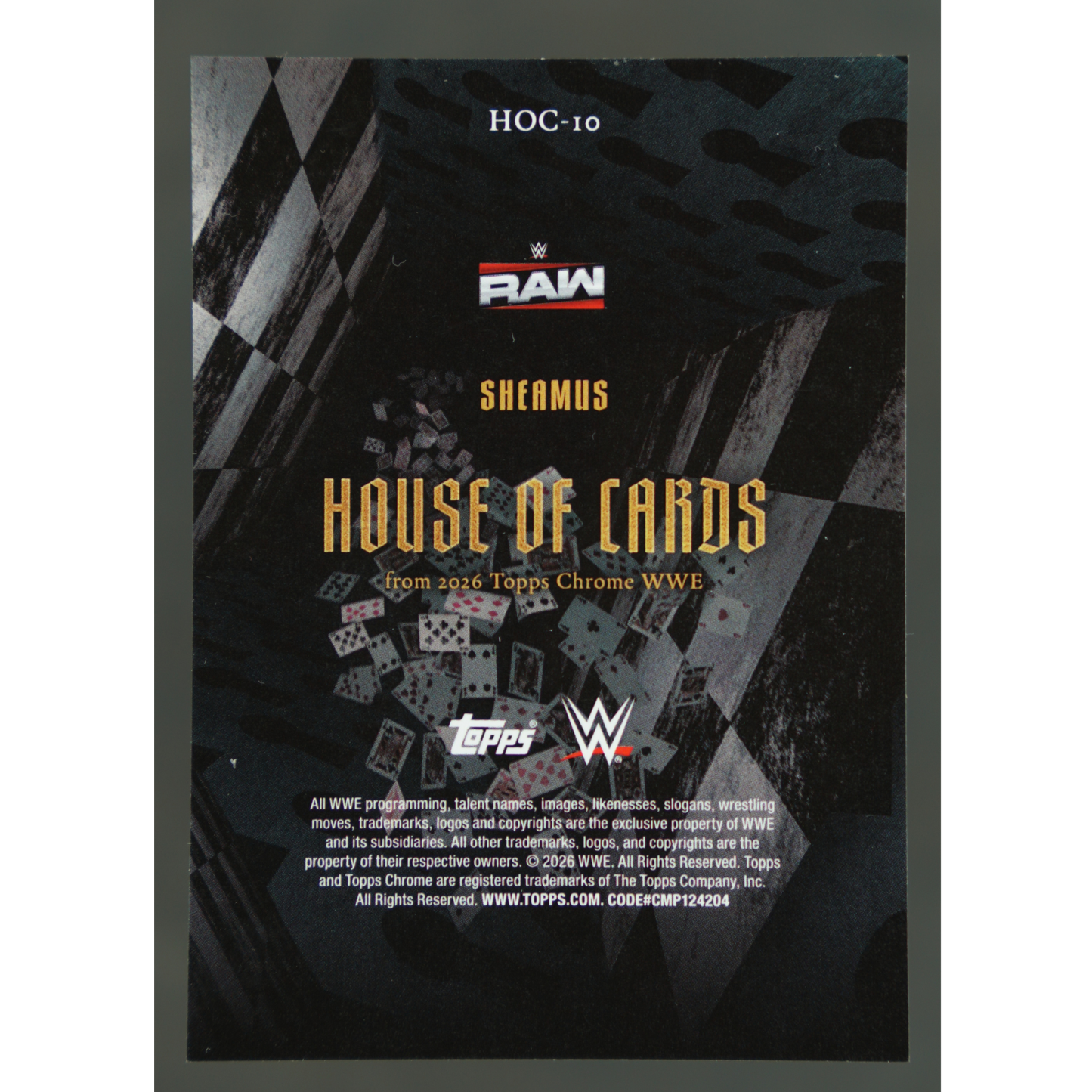 Sheamus 2026 Chrome House of Cards #HOC-10