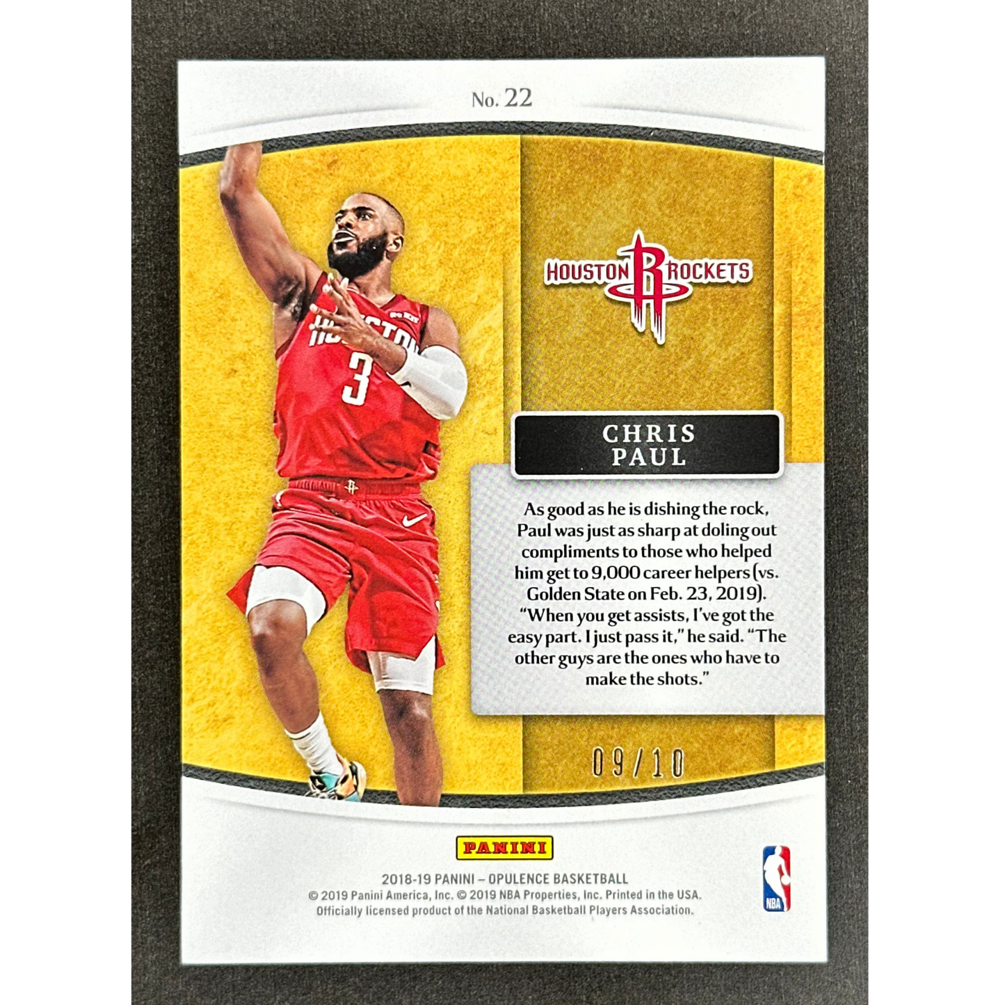 Chris Paul 2018 Opulence 9/10 #22