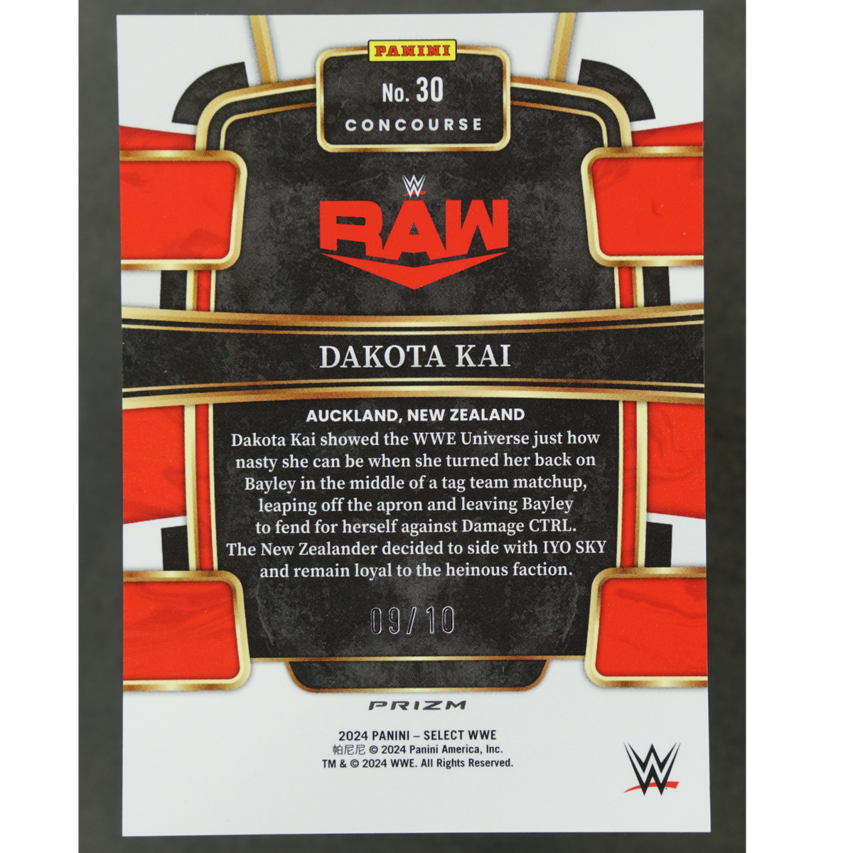 Dakota Kai 2024 Select Gold 9/10 #30