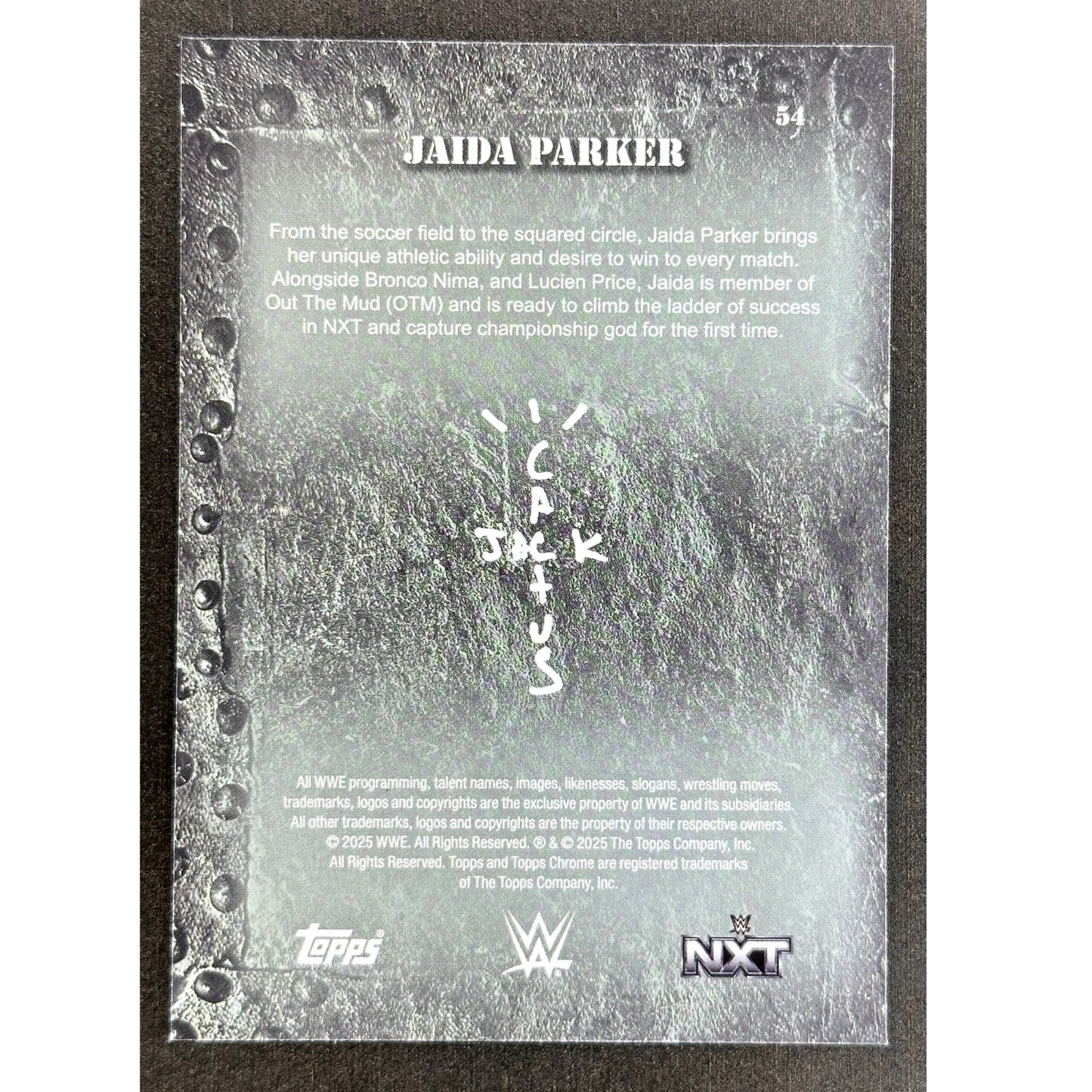 Jaida Parker 2025 Cactus Jack Red Flannel #54