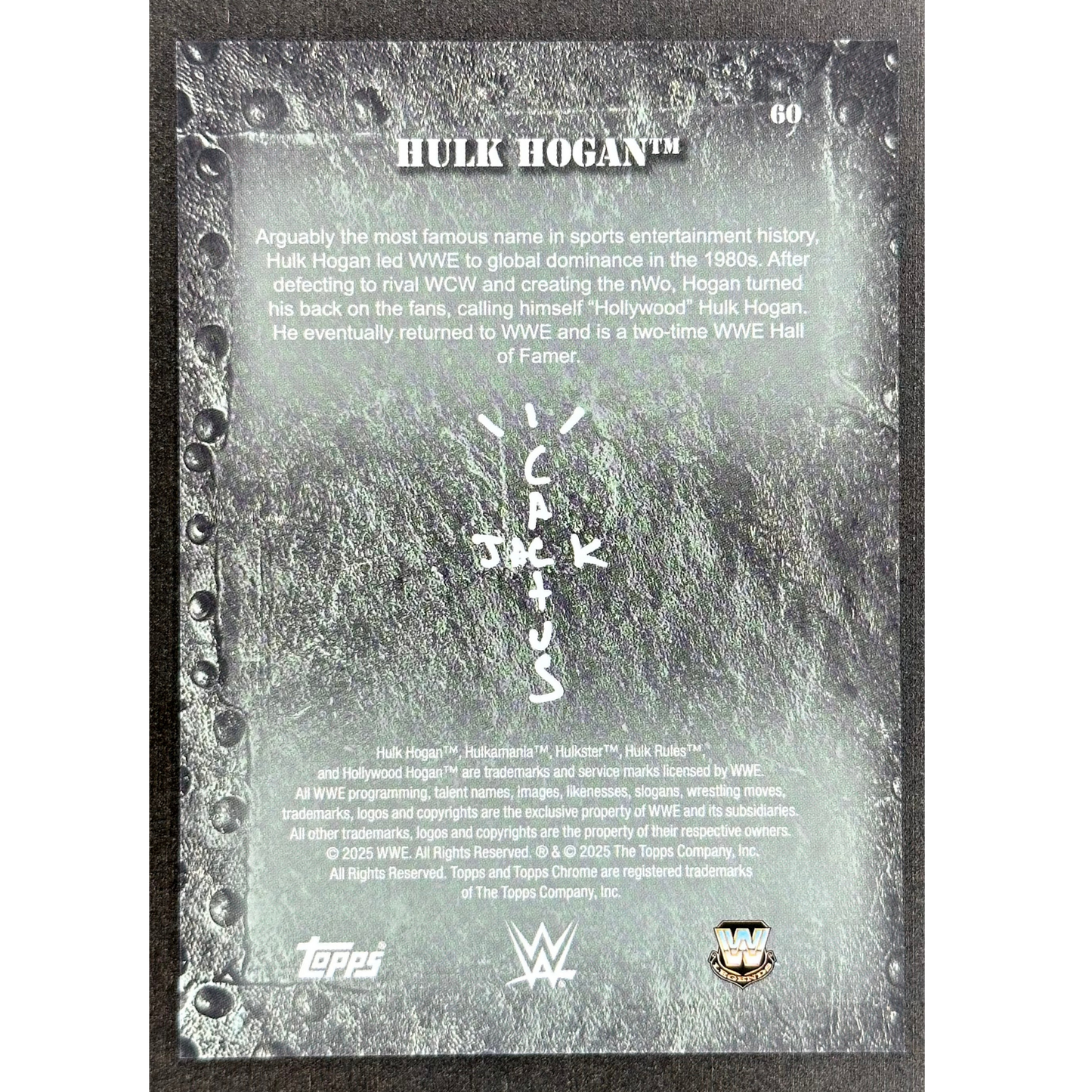 Hulk Hogan 2025 Cactus Jack 119/125 #60
