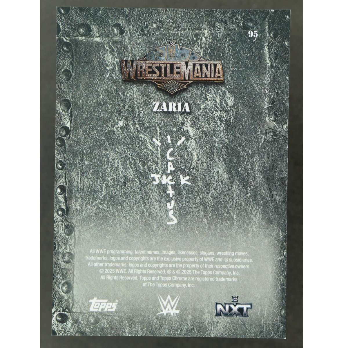 Zaria 2025 Cactus Jack Wrestlemania 45/50 #95