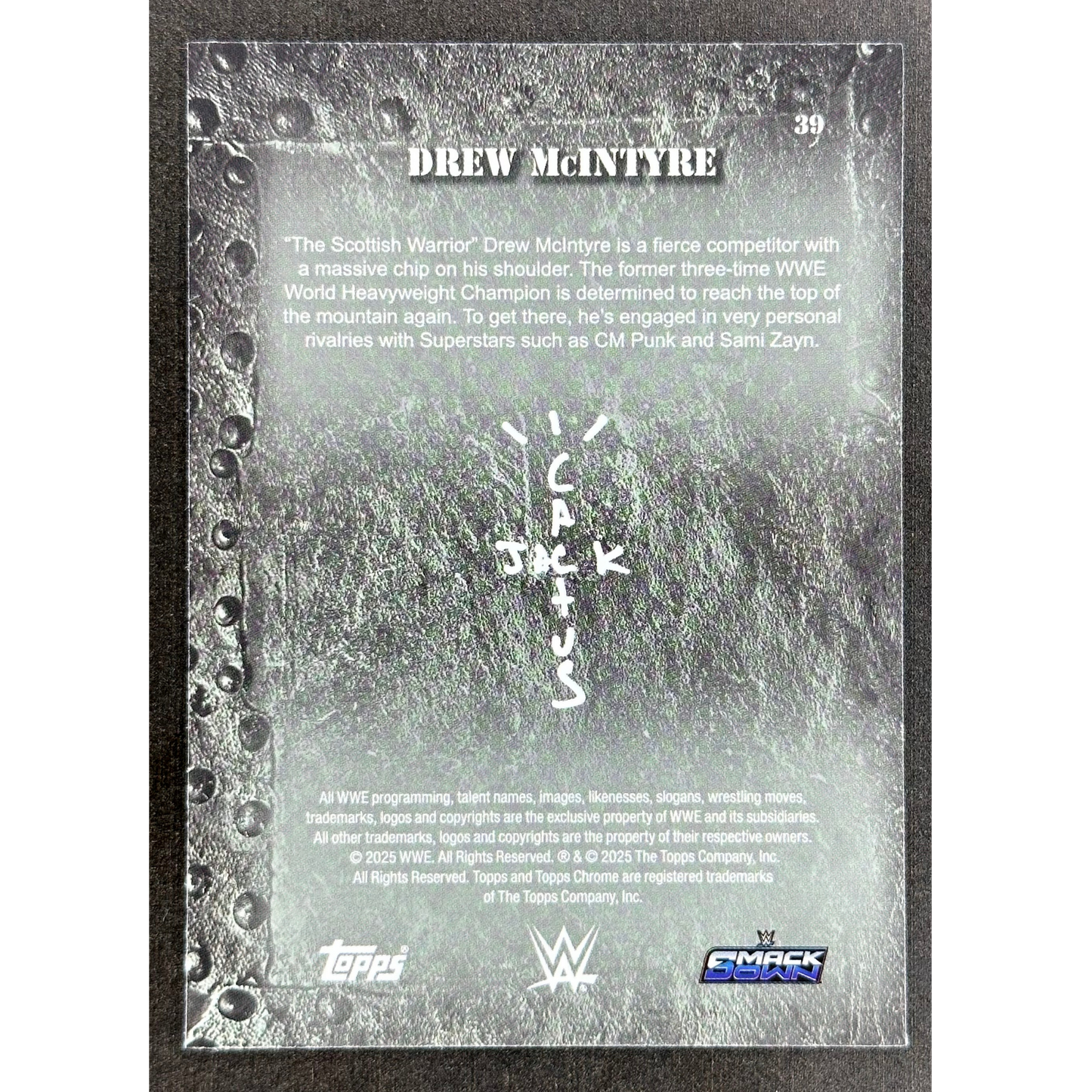 Drew McIntyre 2025 Cactus Jack 34/250 #39