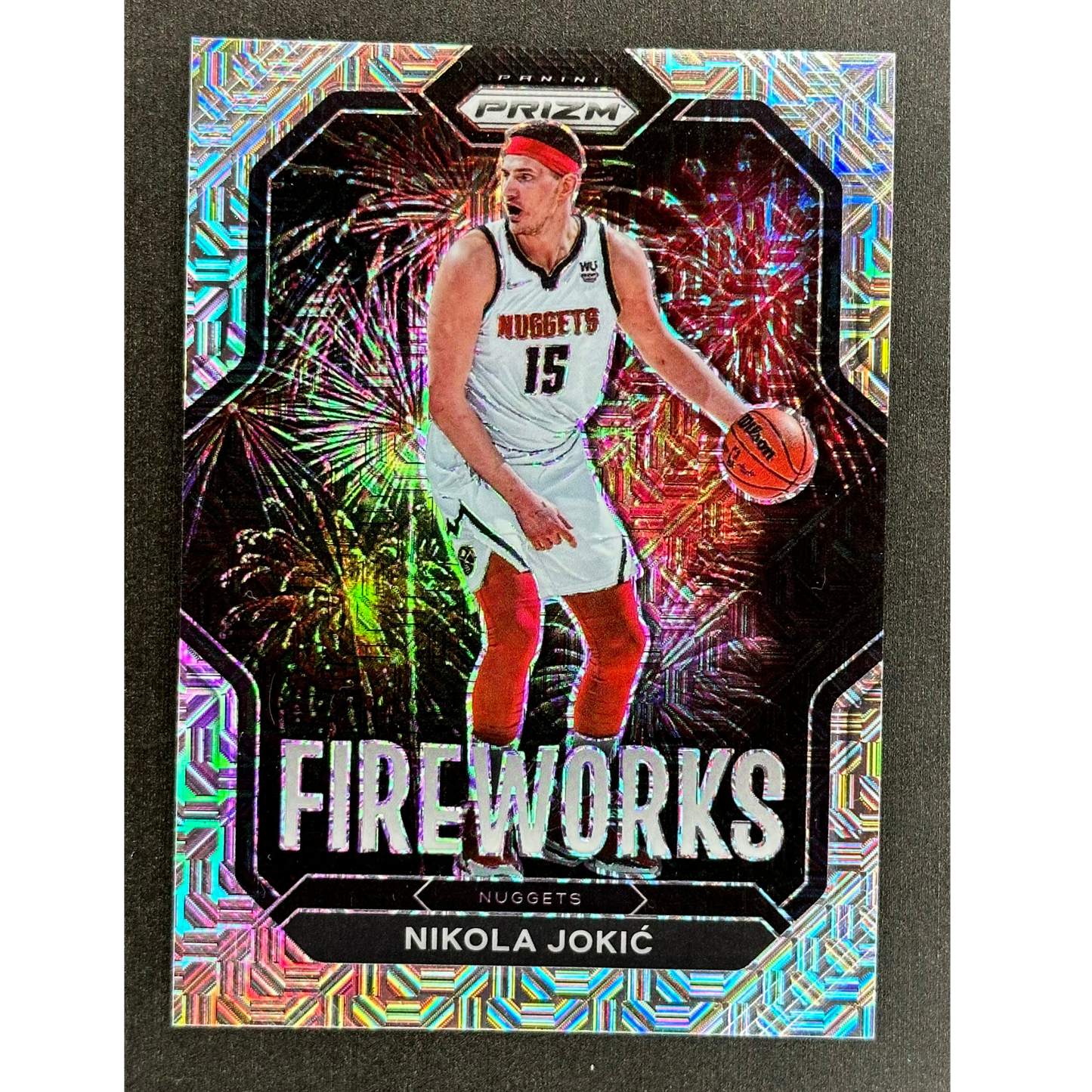 Nikola Jokic 2022 Prizm Fireworks Mojo 21/25 #18