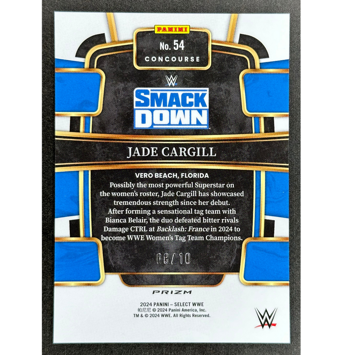 Jade Cargill 2024 Select Gold 8/10 #54