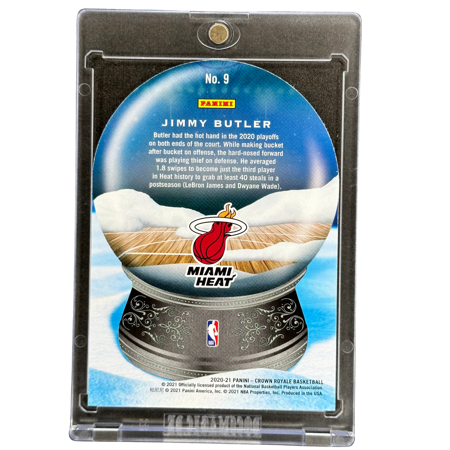 Jimmy Butler 2020 Crown Royale Sno Globe 57/75 #9