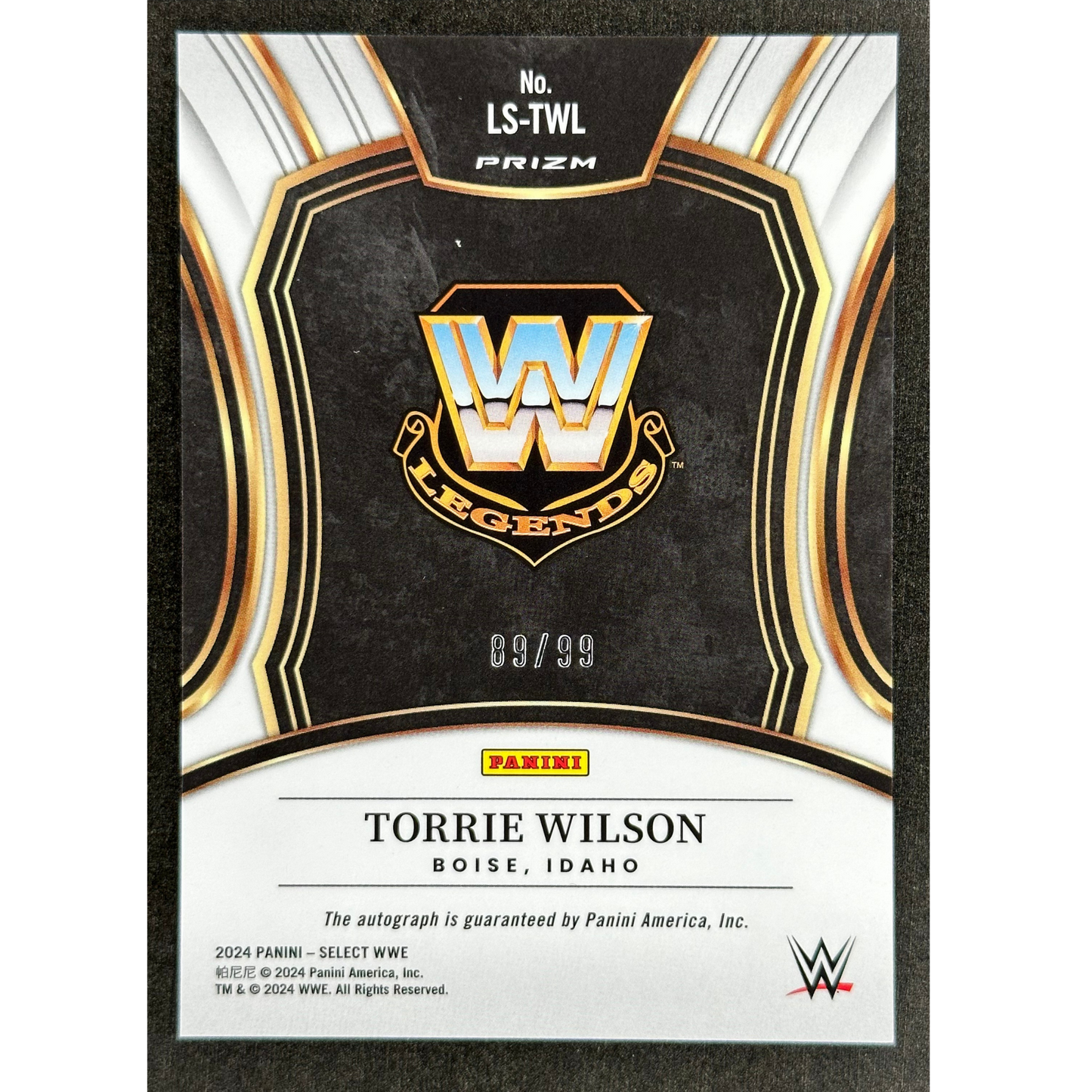 Torrie Wilson 2024 Select Auto 89/99 #LS-TWL