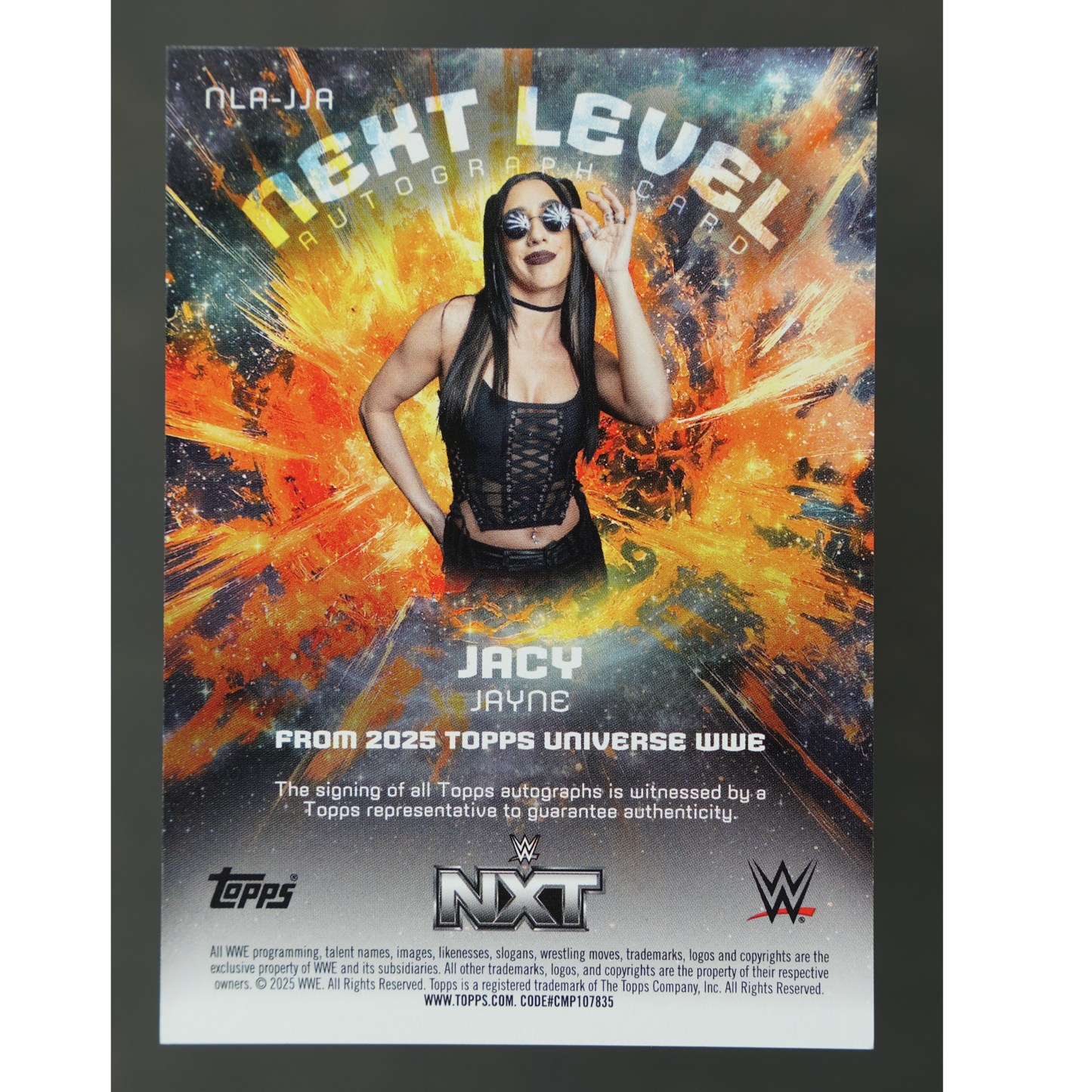 Jacy Jayne 2025 Universe Next Level Auto #NLA-JJA