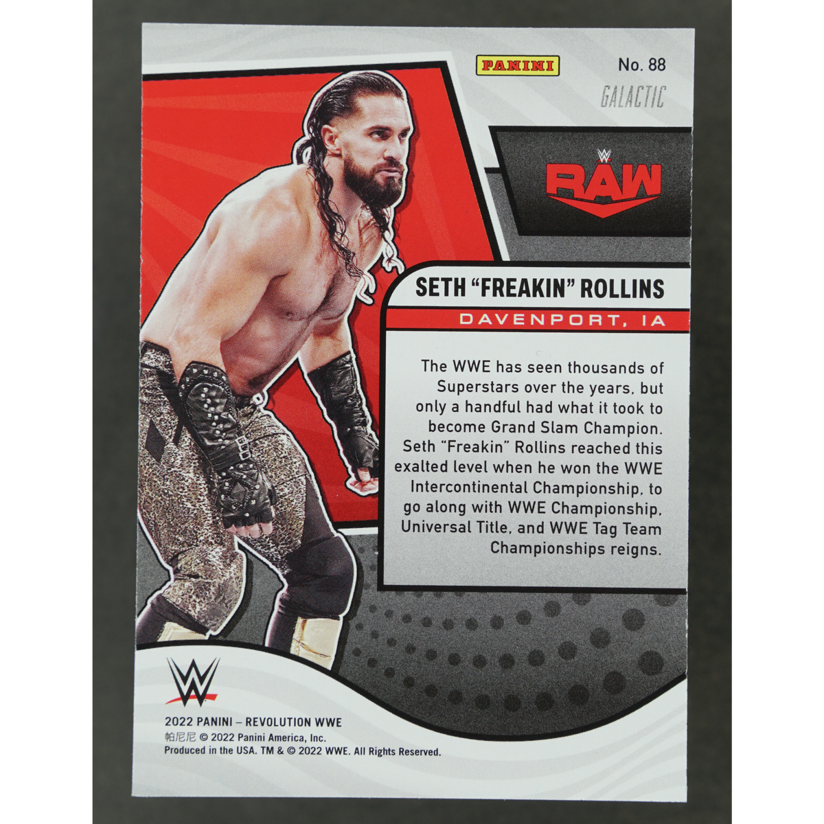 Seth "Freakin" Rollins 2022 Revolution Galactic #88