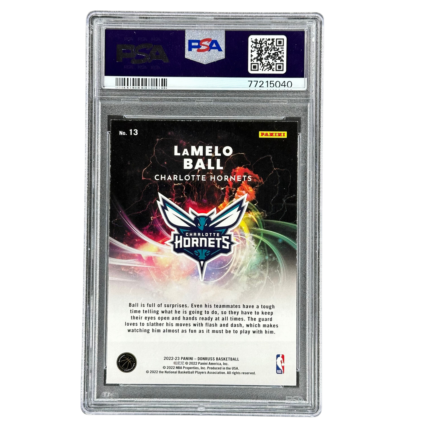 Lamelo Ball 2022 Donruss Night Moves PSA 9 #13