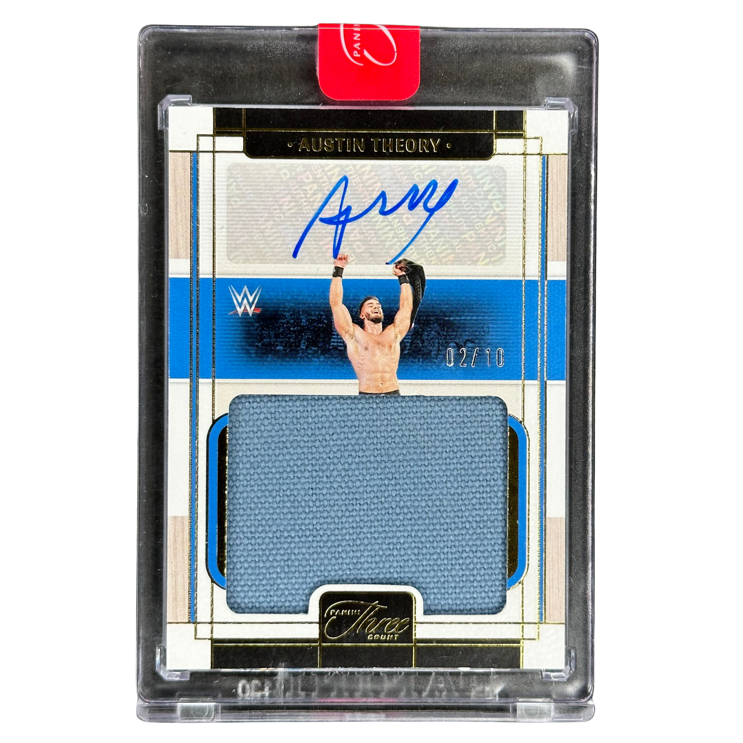 Austin Theory 2024 Three Count Memorabilia Auto 2/10 #MM-ATH