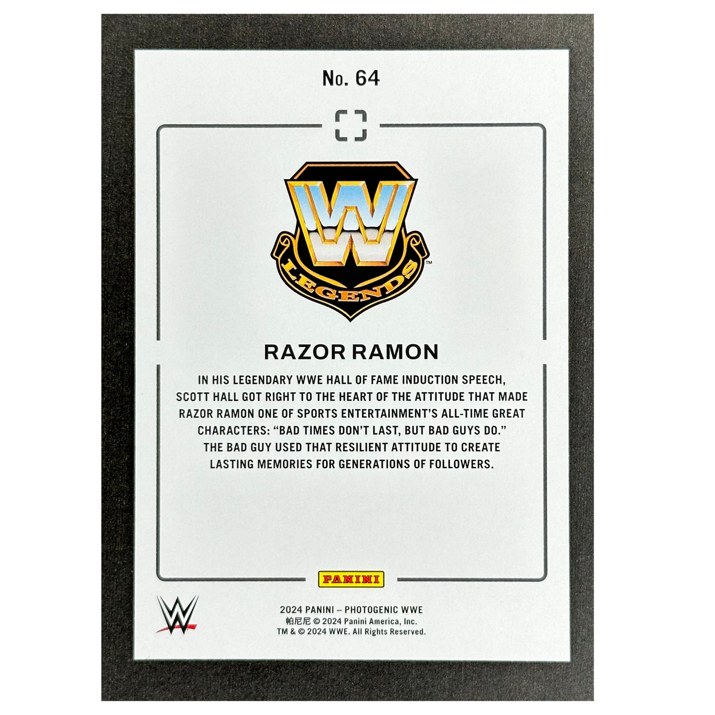 Razor Ramon 2024 Photogenic 30/99 #64