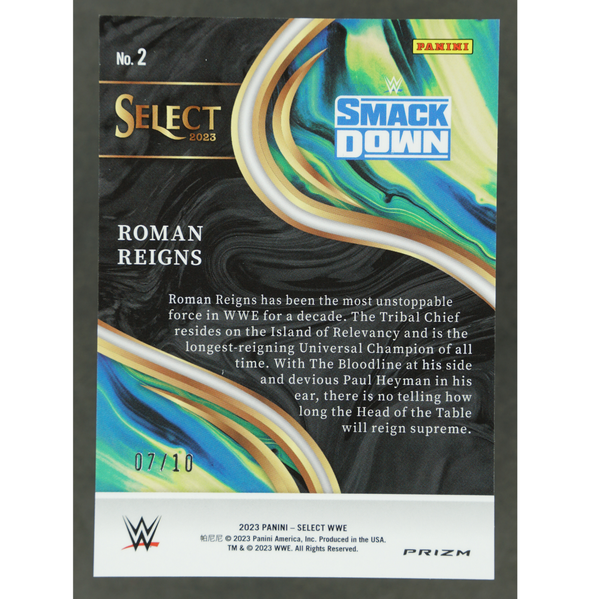 Roman Reigns 2023 Select Sensations 7/10 #2