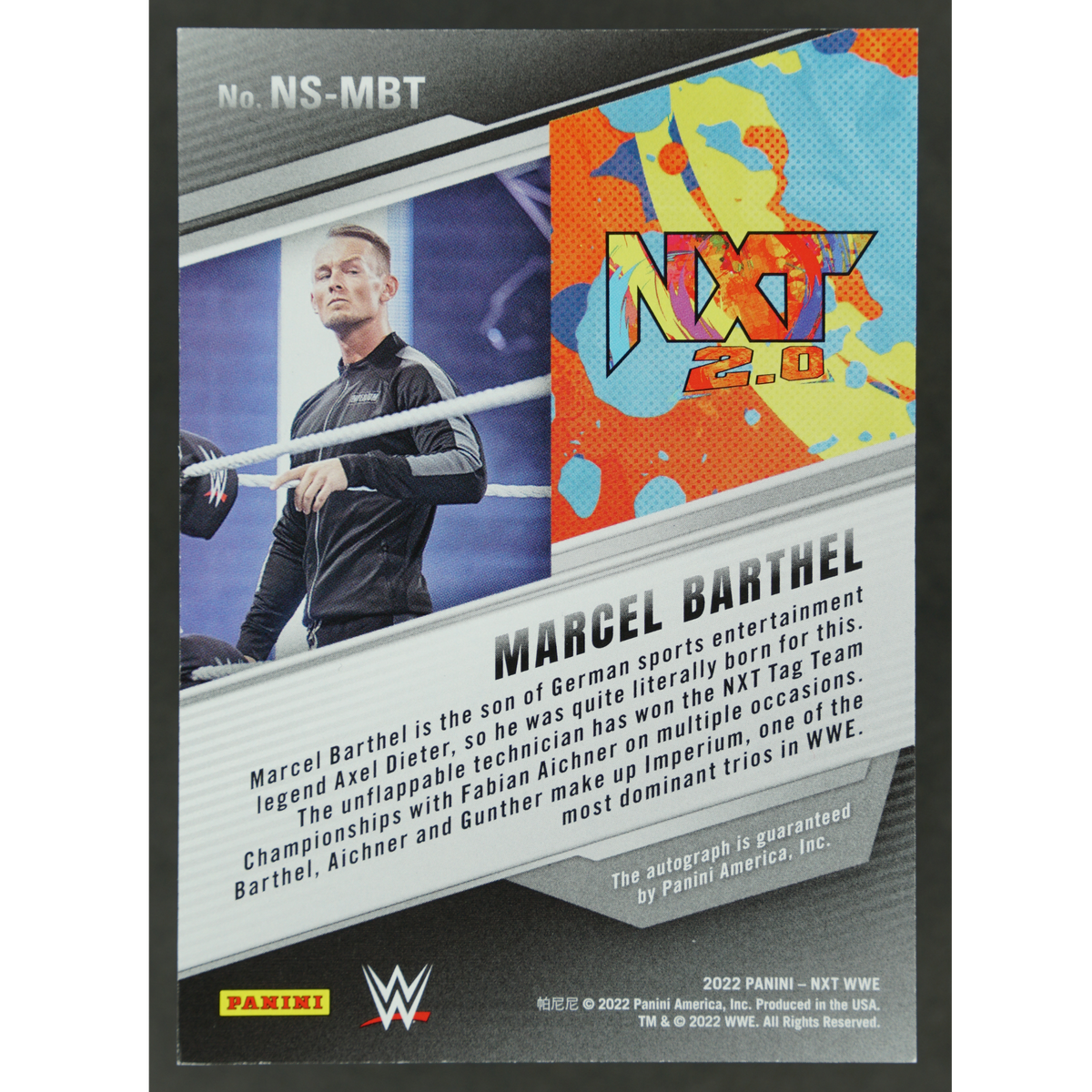 Marcel Barthel 2022 NXT Auto 23/49 #NS-MBT