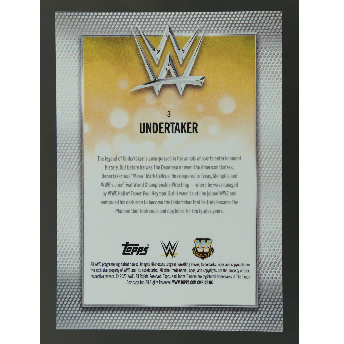 Undertaker 2026 Chrome Gold 36/50 #3