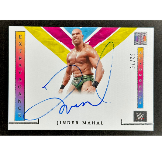 Jinder Mahal 2023 Impeccable Extravagance Auto 52/75 #EA-JMH