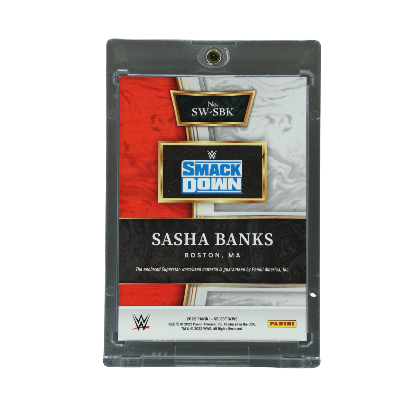 Sasha Banks 2022 Select Memorabilia #SW-SBK