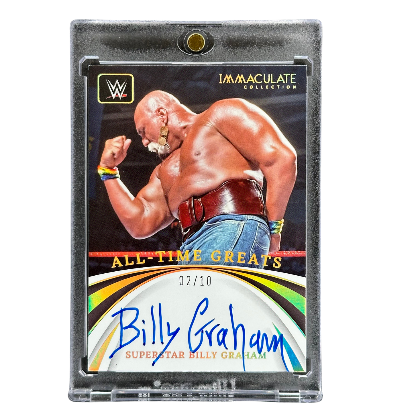 Billy Graham 2022 Immaculate All-Time Greats Gold 2/10 Auto #AG-SBG