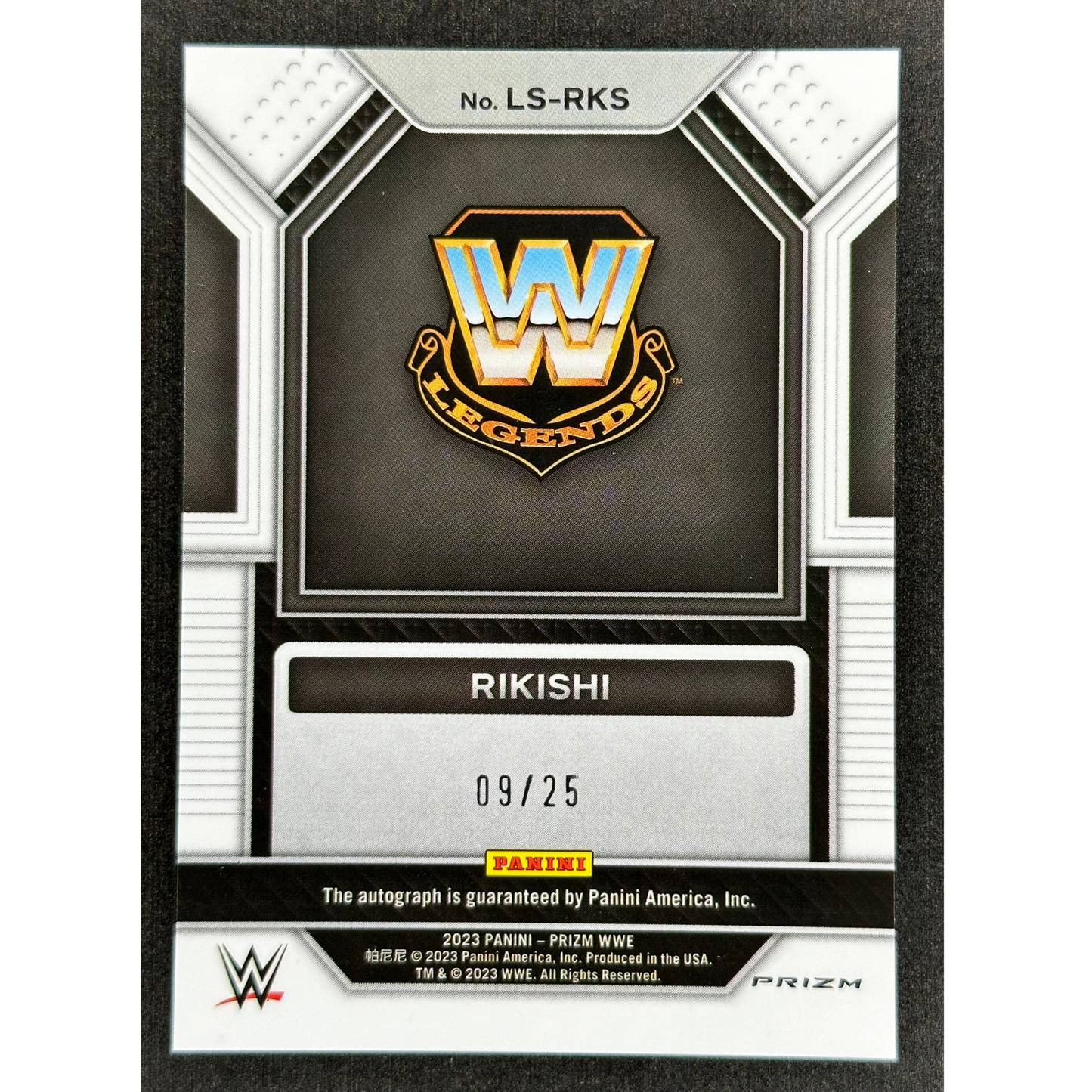 Rikishi 2023 Prizm Legendary Signatures Auto 9/25 #LS-RKS