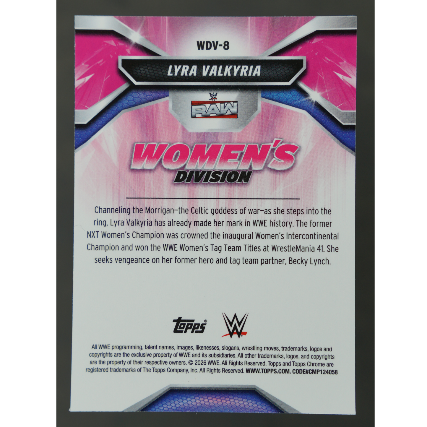 Lyra Valkyria 2026 Chrome Womens Division 91/99 #WDV-8