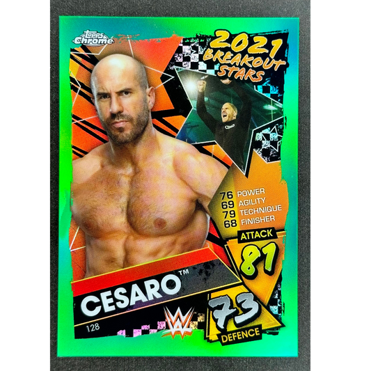 Cesaro 2021 Chrome Slam Attax 24/50