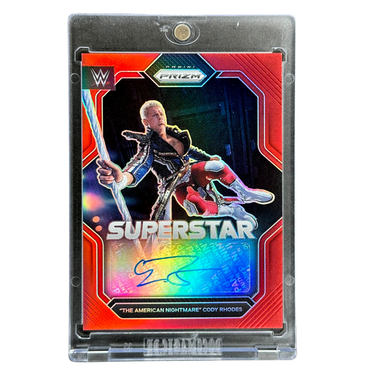 Cody Rhodes 2023 Prizm Superstar Auto Red 21/99 #SA-CRD